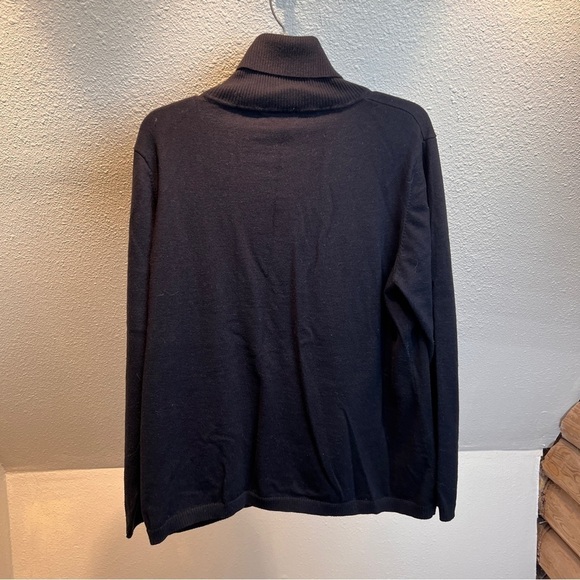 TRAVELSMITH Turtleneck Sweater. Lightweight travel ready easy care.Size 2X.Black - Picture 5 of 7